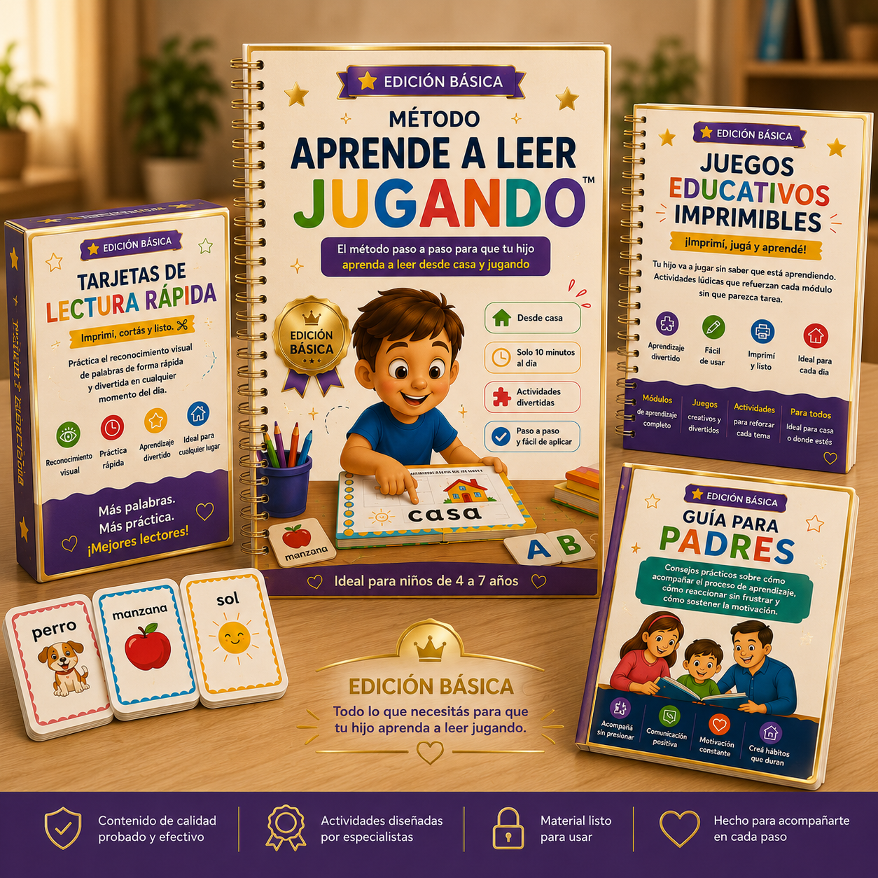 Básico - Aprende a Leer Jugando + 3 BONOS