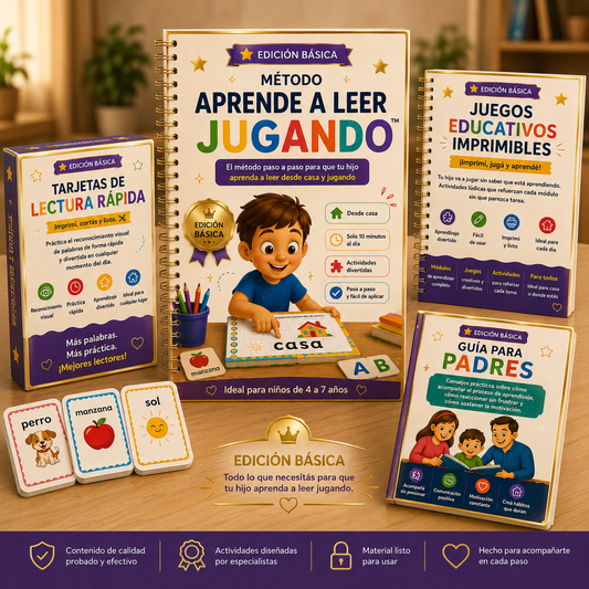 Básico - Aprende a Leer Jugando + 3 BONOS